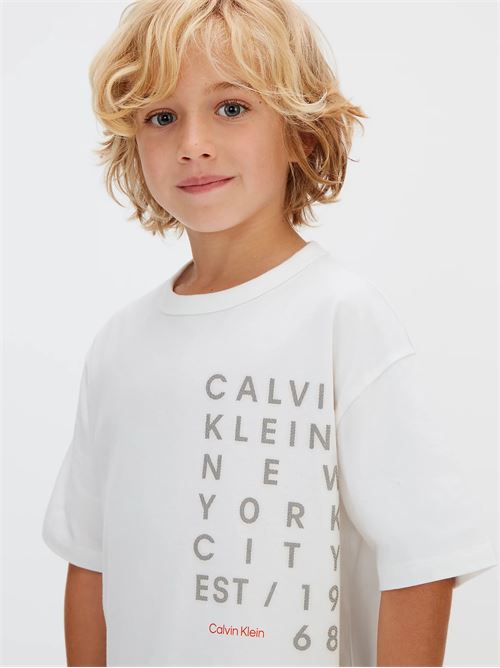 square logo t-shirt CALVIN KLEIN JEANS | LVCKSJA02BYAF